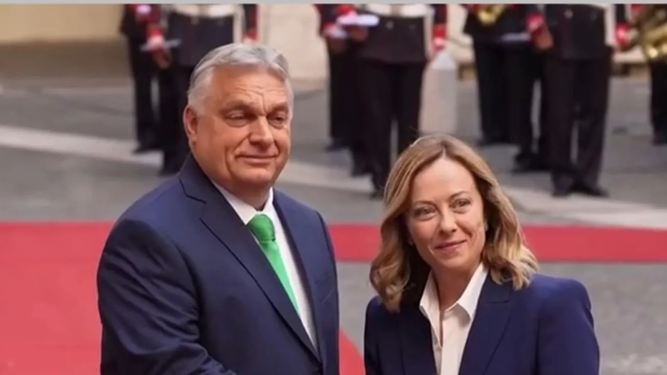 A vatikáni találkozók után Orbán Viktor Giorgia Meloni olasz kormányfővel is tárgyal + videó