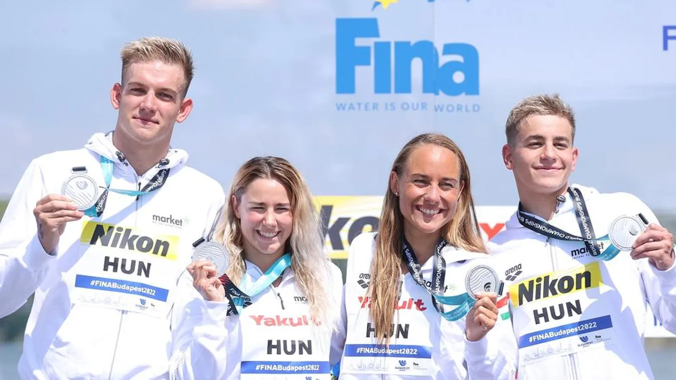 Magyar ezüstérem a nyíltvízi úszók csapatversenyében