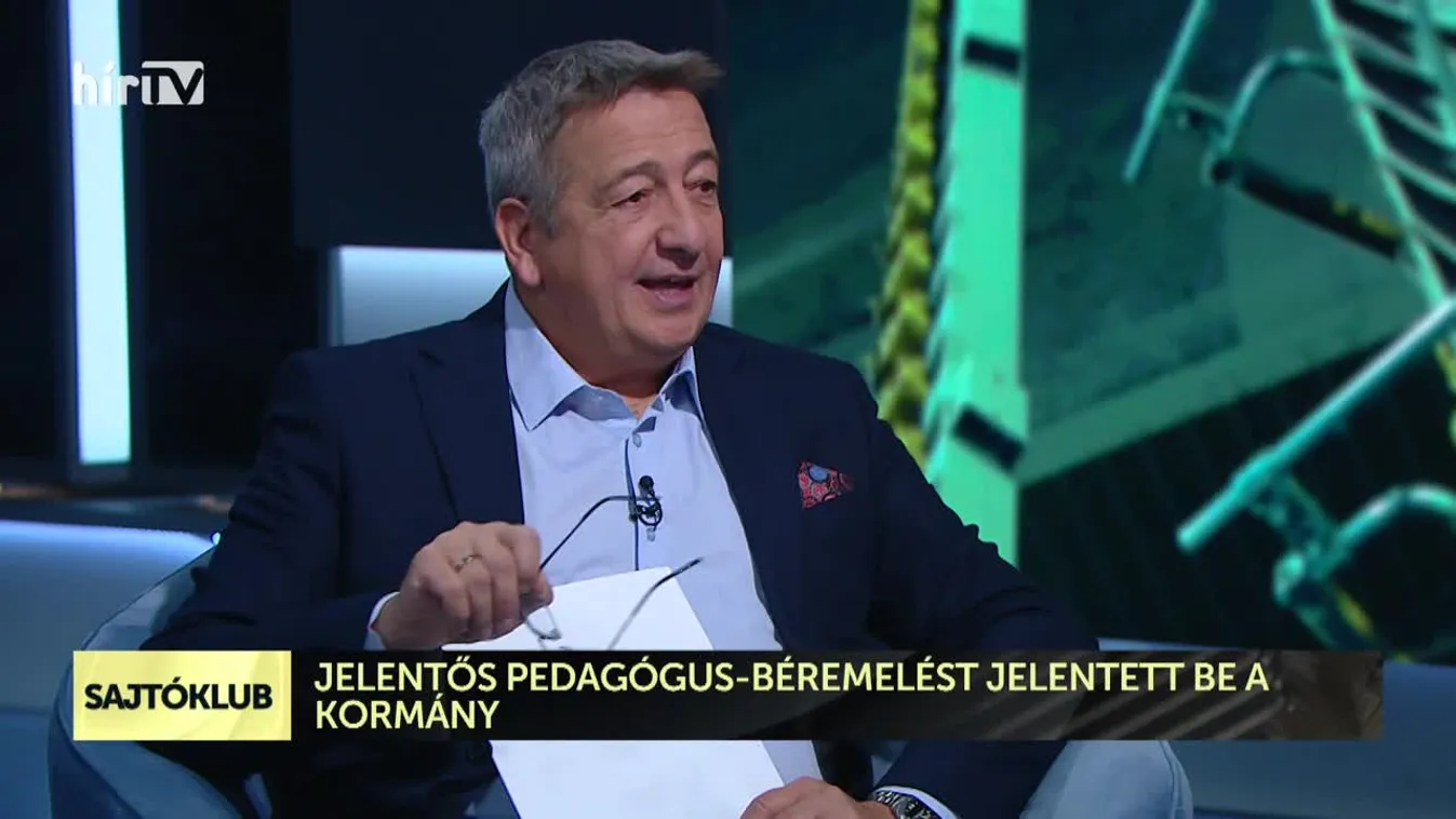 Sajtóklub: Jelentős pedagógus-béremelést jelentett be a kormány