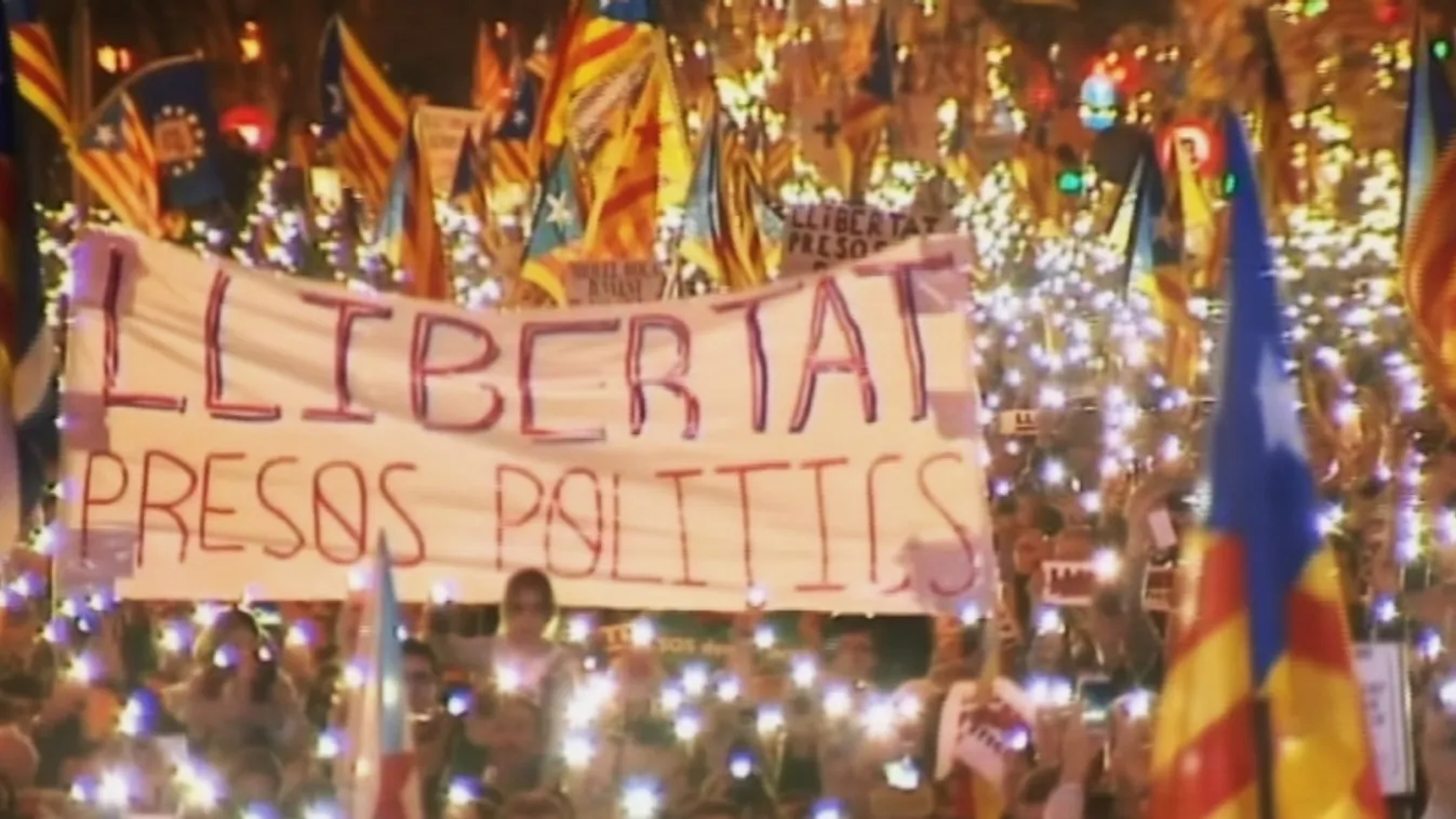 A katalán kormánytagok szabadságáért vonultak