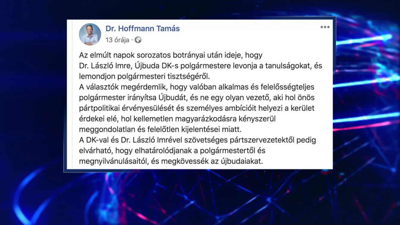 Hoffmann Tamás lemondásra szólította fel László Imrét