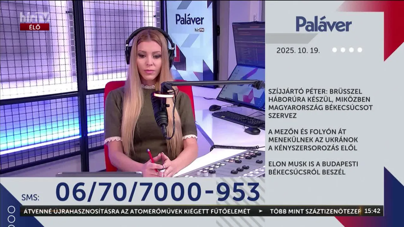 Paláver – Elon Musk is a budapesti békecsúcsról beszél