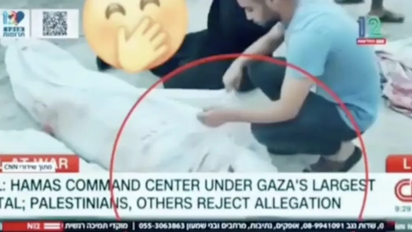 CNN baki: élő adásban mozdult meg a palesztin holttest + videó