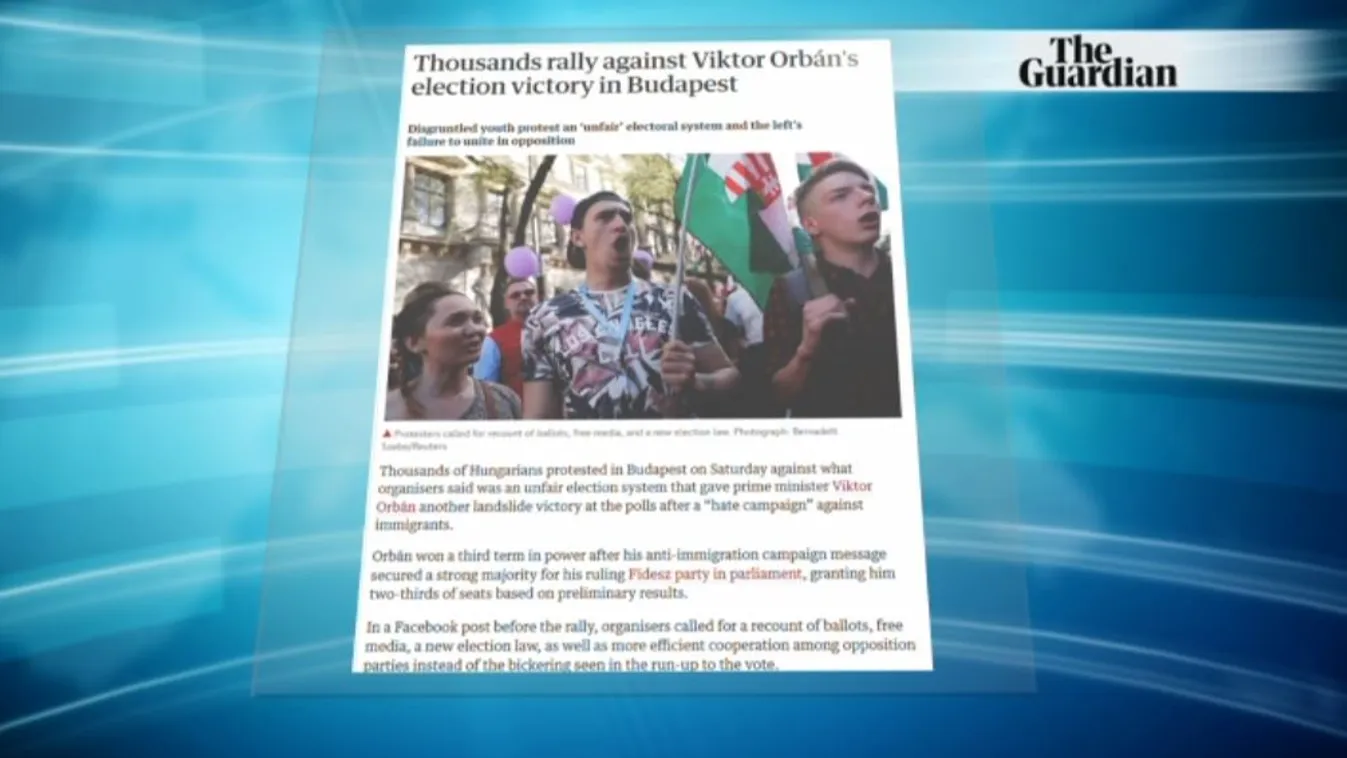 Európa-szerte a tüntető magyarokról cikkeznek