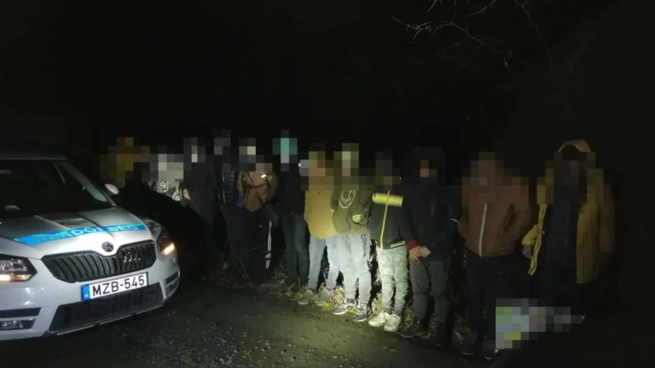 Illegális migránsok Kelebiánál