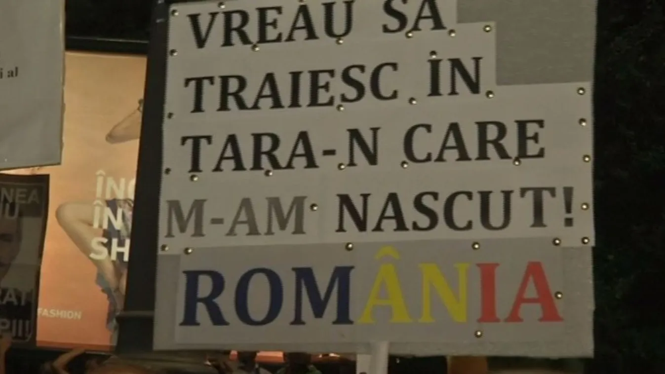 Kitartanak a bukaresti tiltakozók