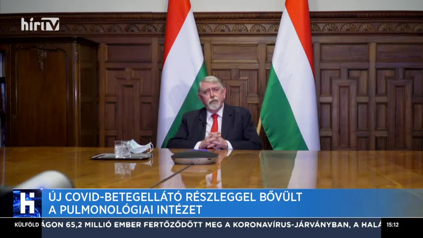 Új covid-betegellátó részleggel bővült a pulmonológiai intézet