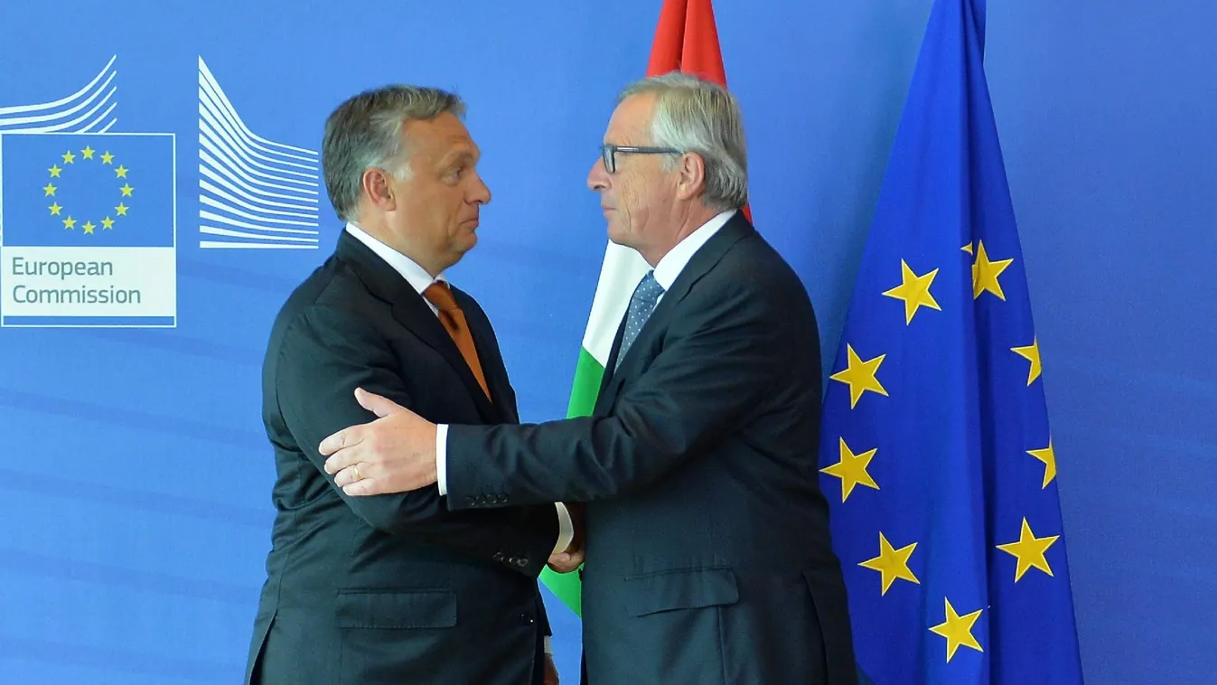 Vacsorán győzködné Orbánékat Juncker