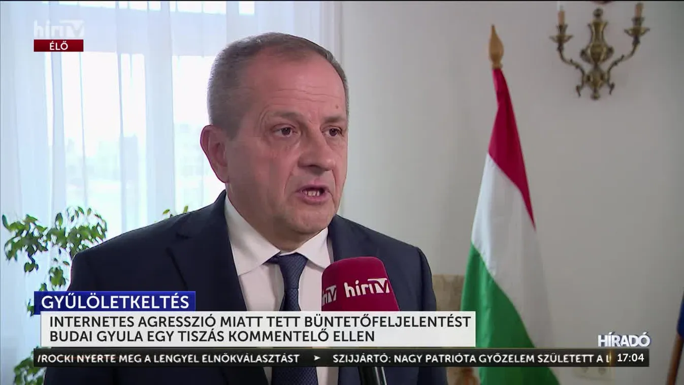 Büntető-feljelentést tett Budai Gyula egy tiszás kommentelő ellen
