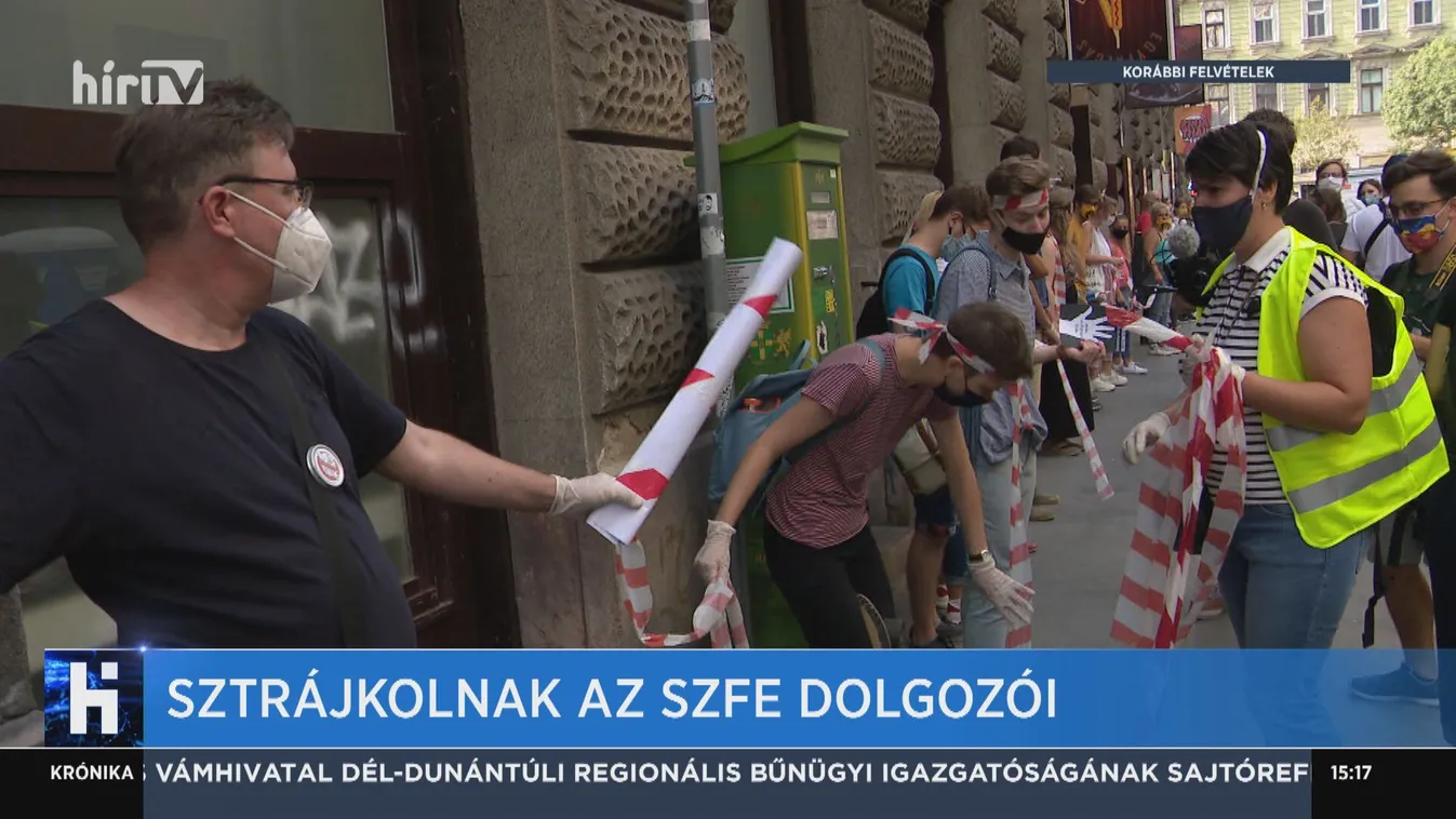 Sztrájkolnak az SZFE dolgozói