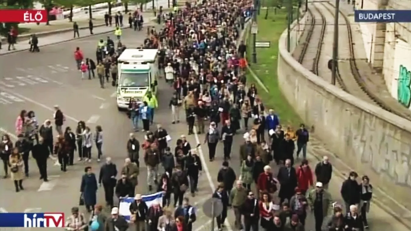 A holokauszt áldozataira emlékezett az Élet menete