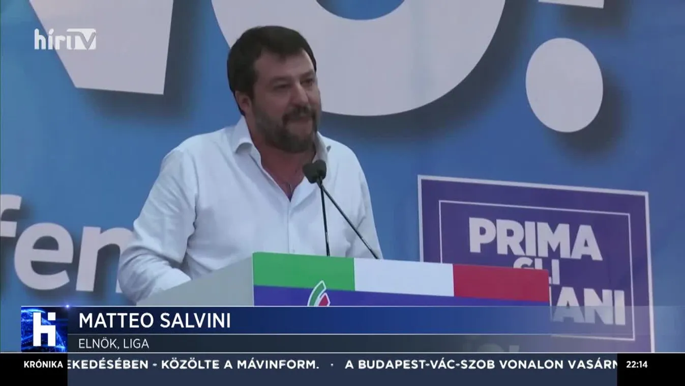 A magyar miniszterelnököt méltatta Salvini