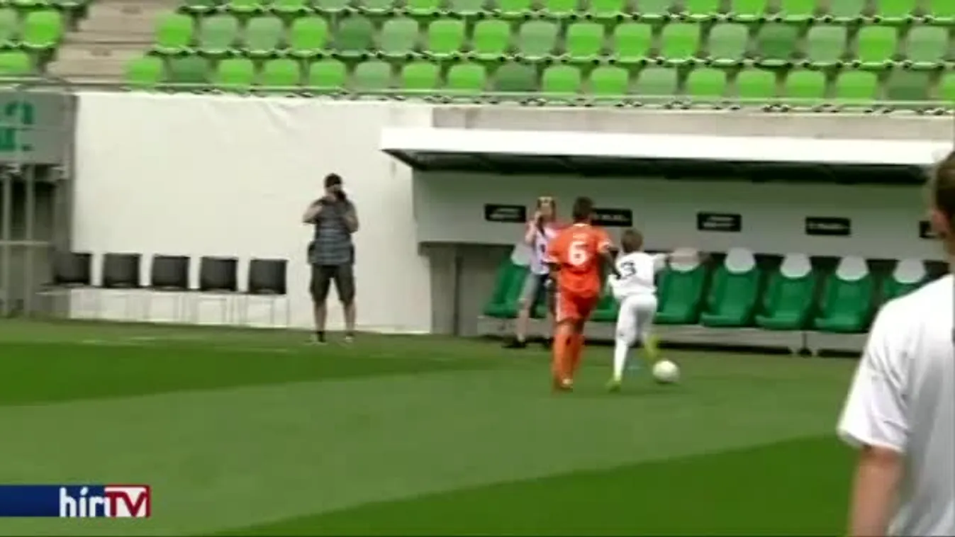 Hátrányos helyzetű gyerekek focizhattak Nyilasiékkal