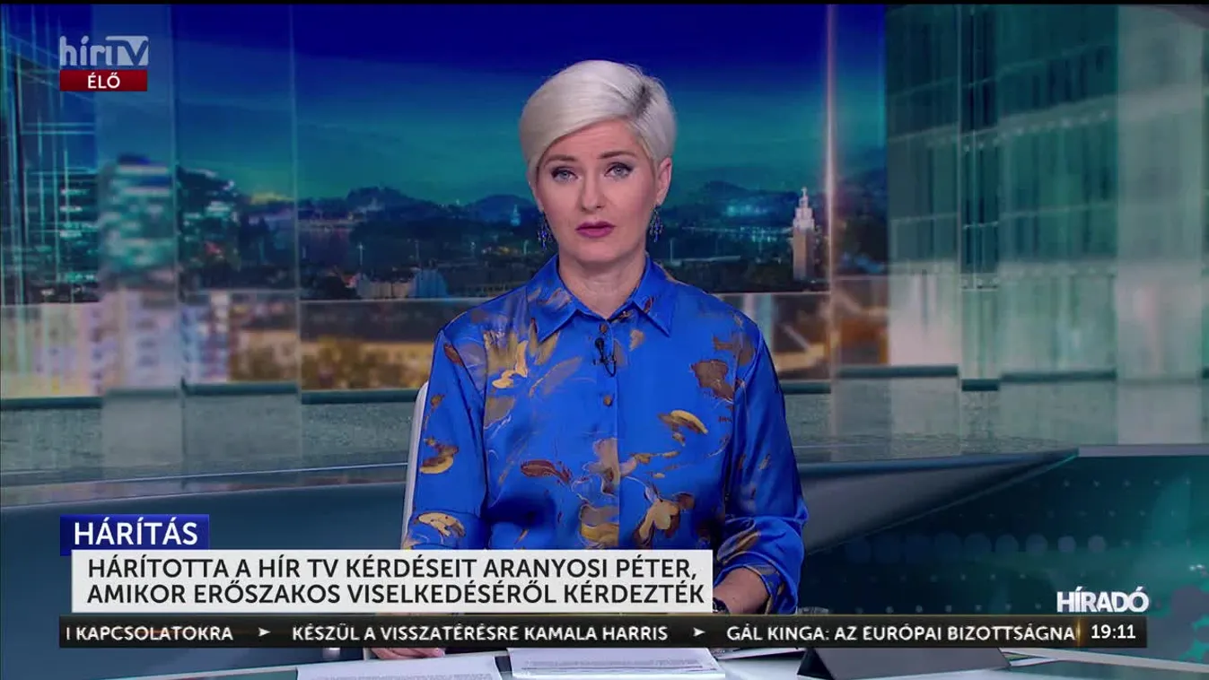 HÁRÍTOTTA A HÍR TV KÉRDÉSEIT ARANYOSI PÉTER, AMIKOR ERŐSZAKOS VISELKEDÉSÉRŐL KÉRDEZTÉK