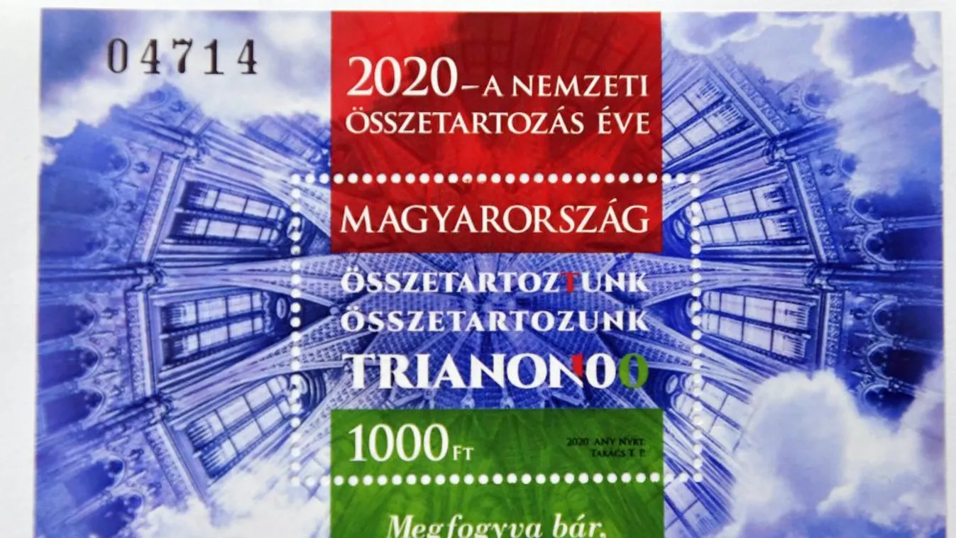 Trianon 100 - Bélyegblokkot bocsátott ki a Magyar Posta az évfordulóra