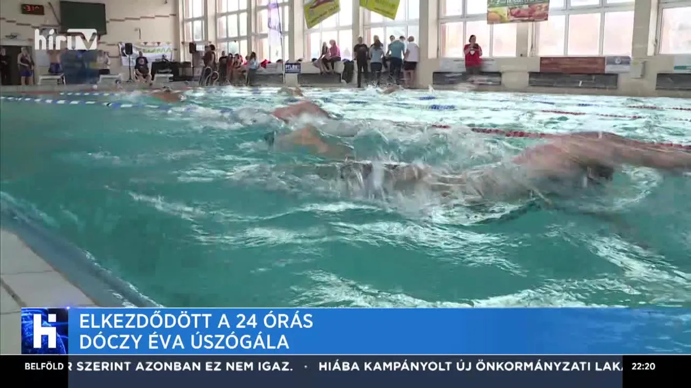 Elkezdődött a 24 órás Dóczy Éva Úszógála