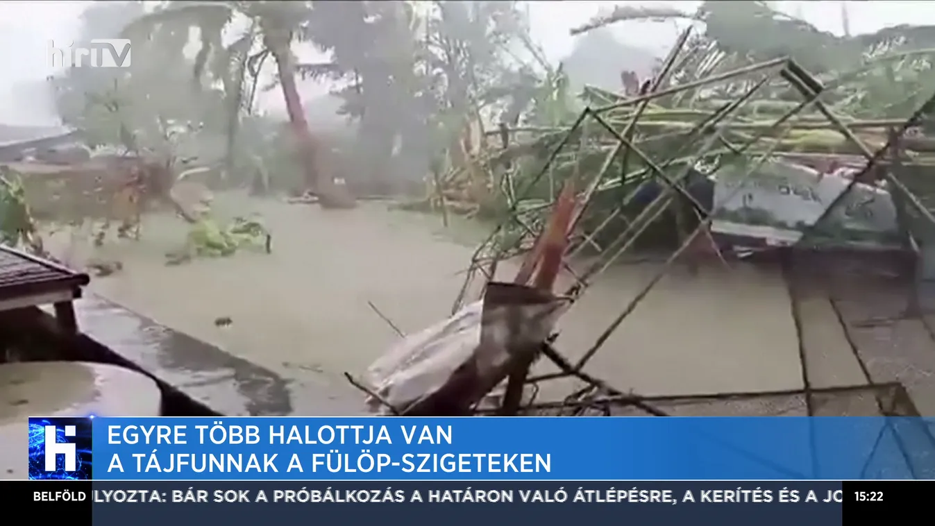 Egyre több halottja van a tájfunnak a Fülöp-szigeteken