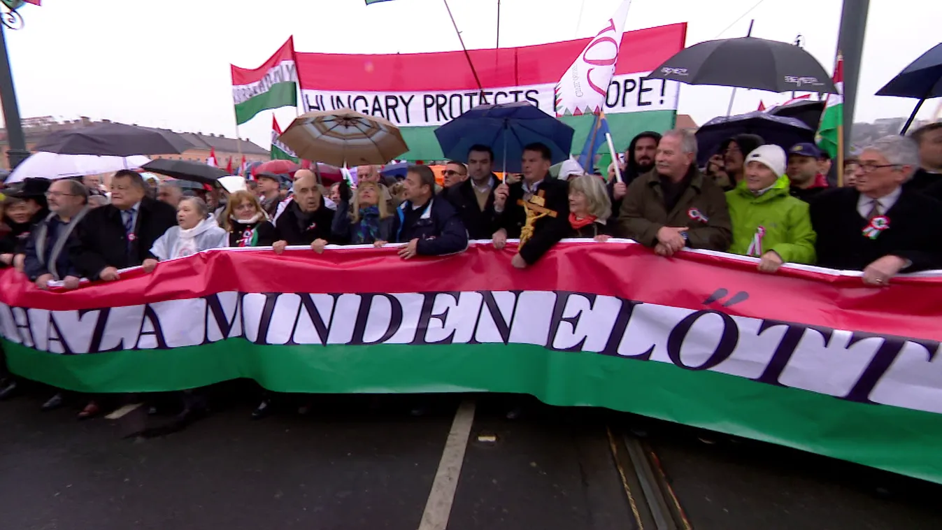 A Békemenettel Brüsszelnek és a hazai ellenzéknek is üzennek