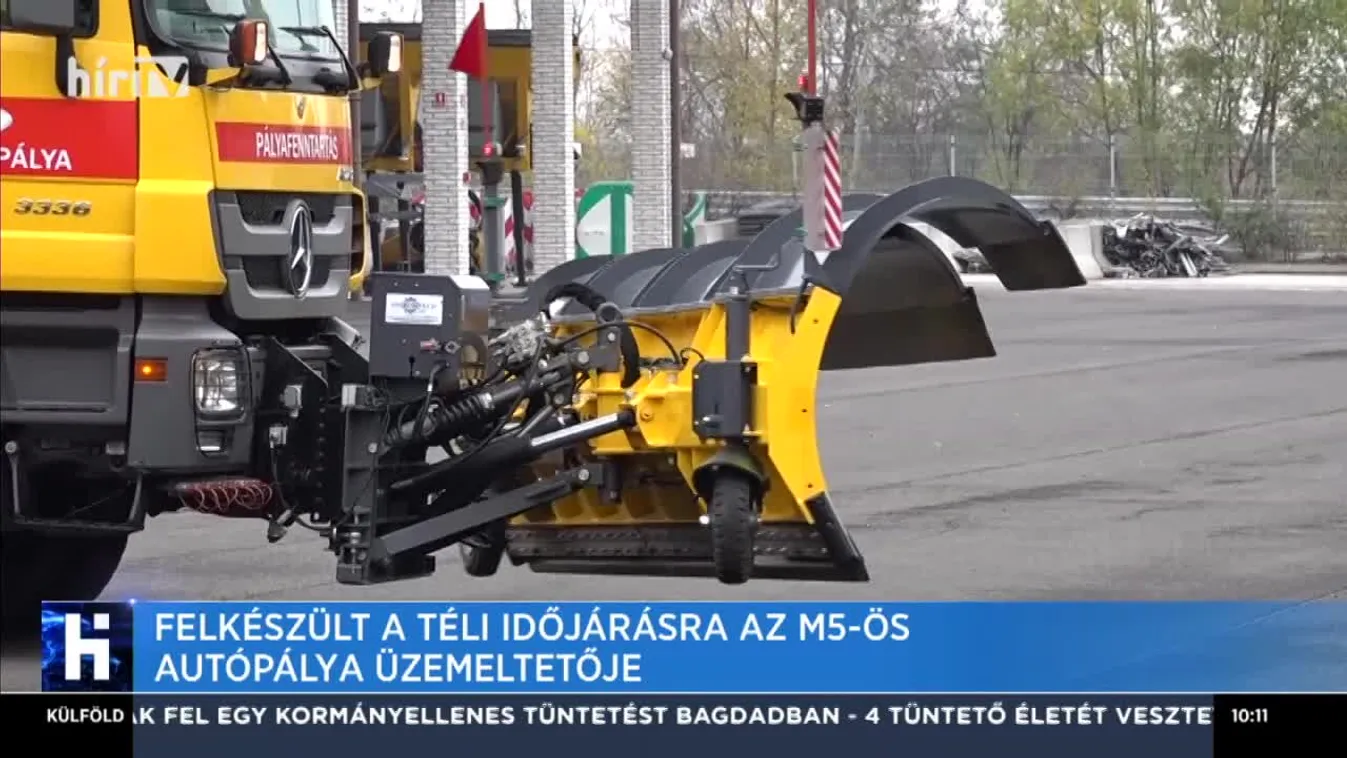 Felkészült a téli időjárásra az M5-ös autópálya üzemeltetője