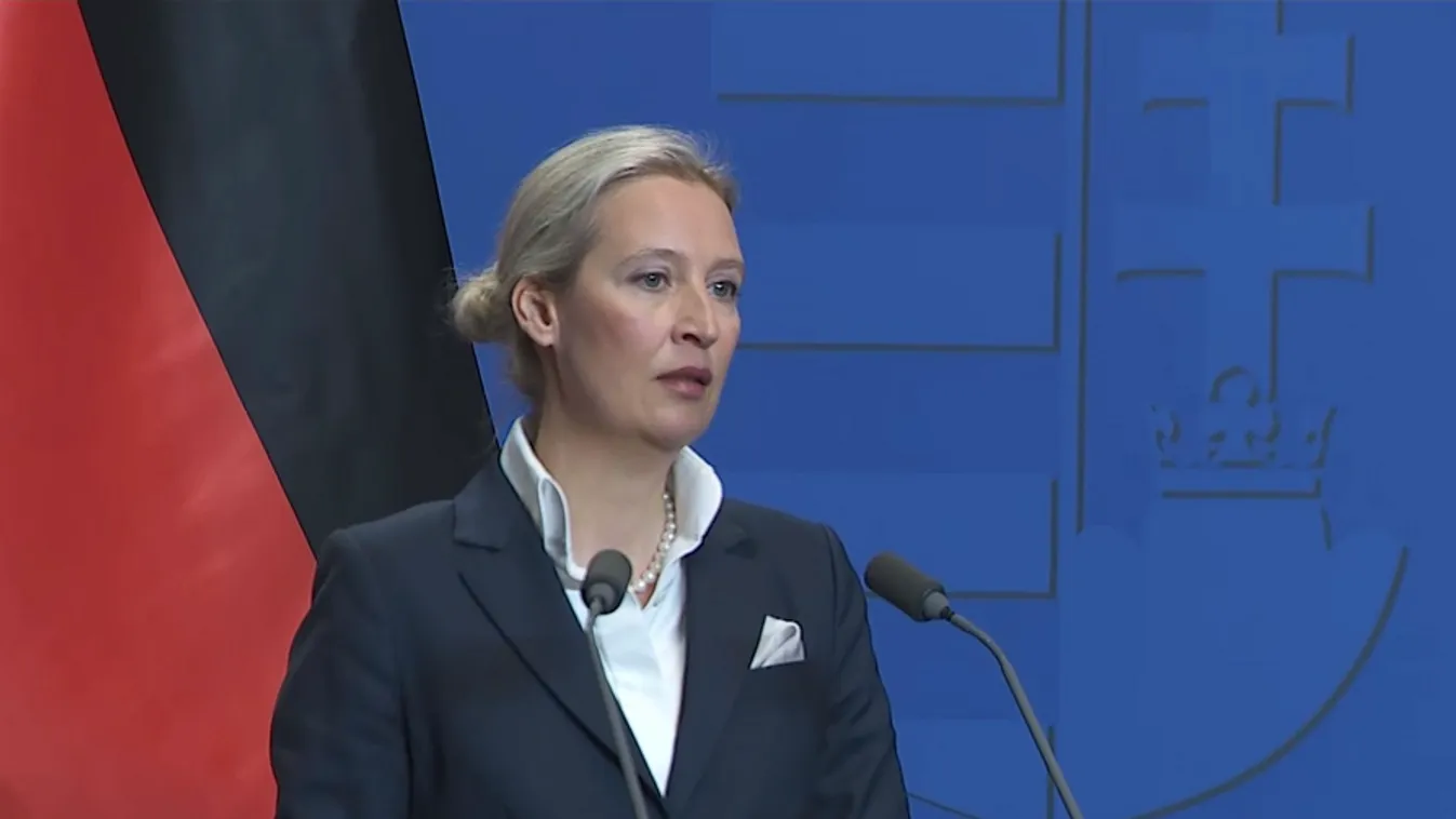 Alice Weidel: Példaértékű számunkra Magyarország + videó
