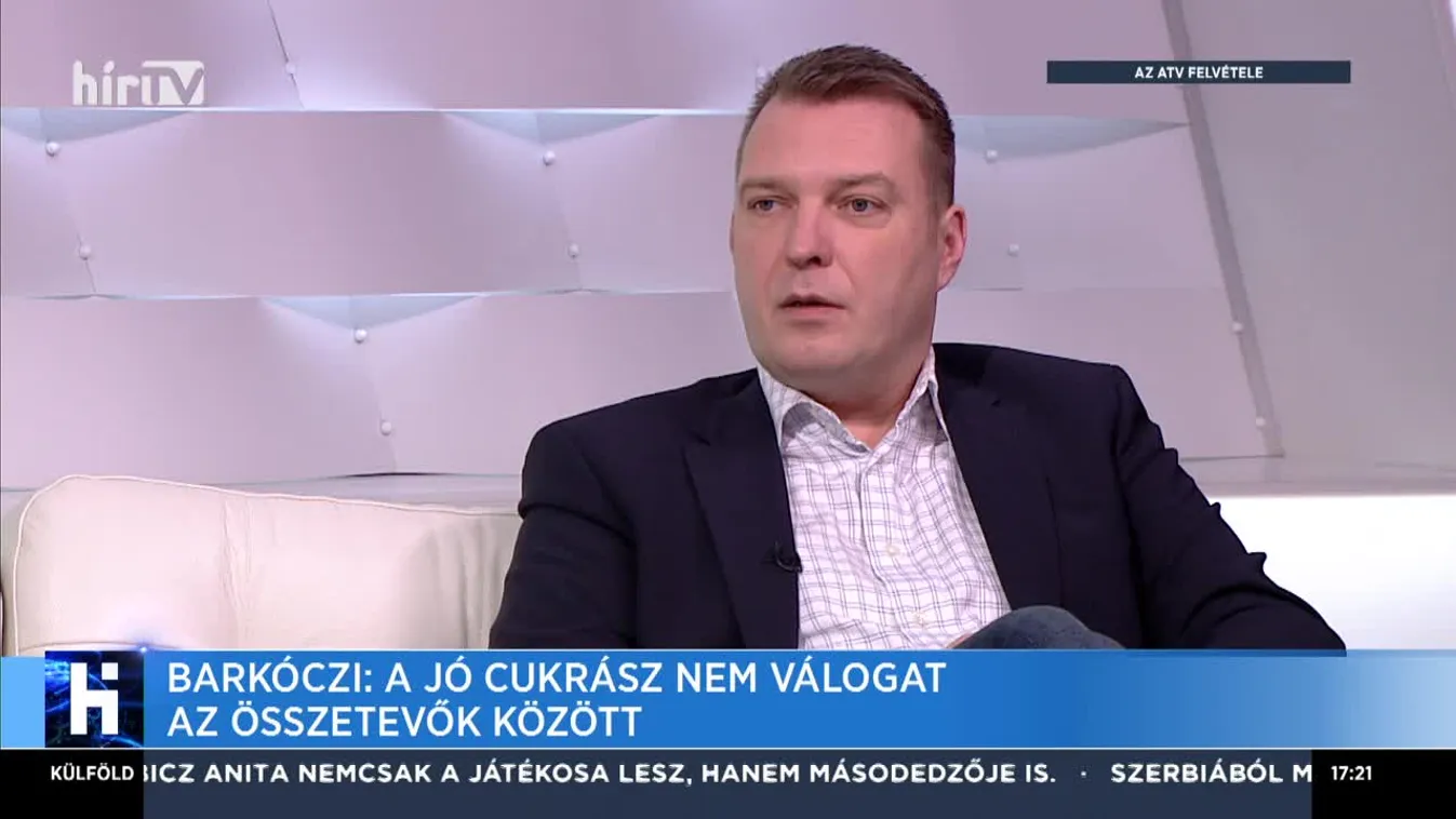 Barkóczi: A jó cukrász nem válogat az összetevők között