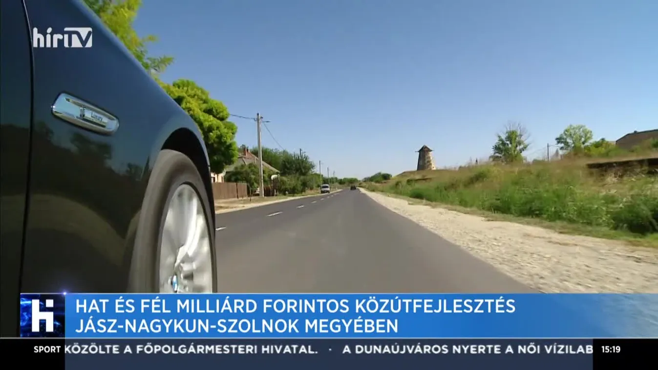 Hat és fél milliárd forintos közútfejlesztés Jász-Nagykun-Szolnok megyében