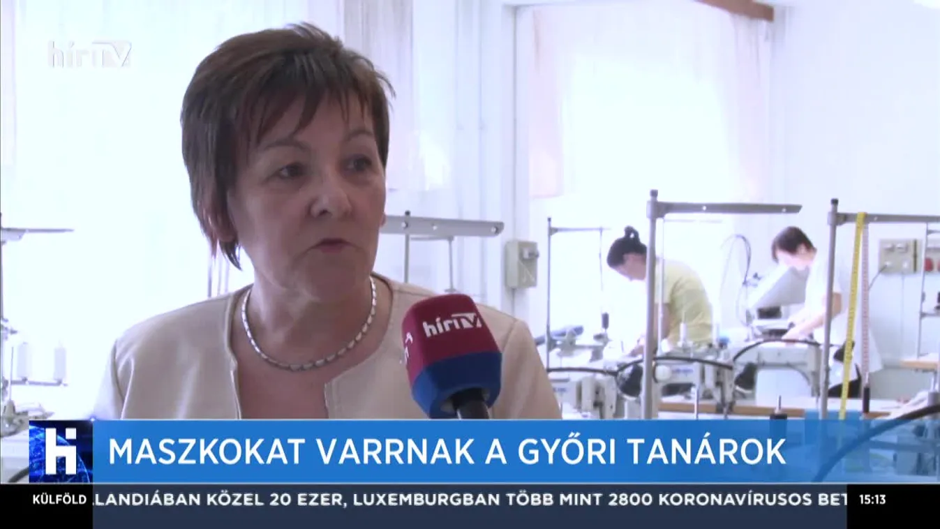 Maszkokat varrnak a győri tanárok