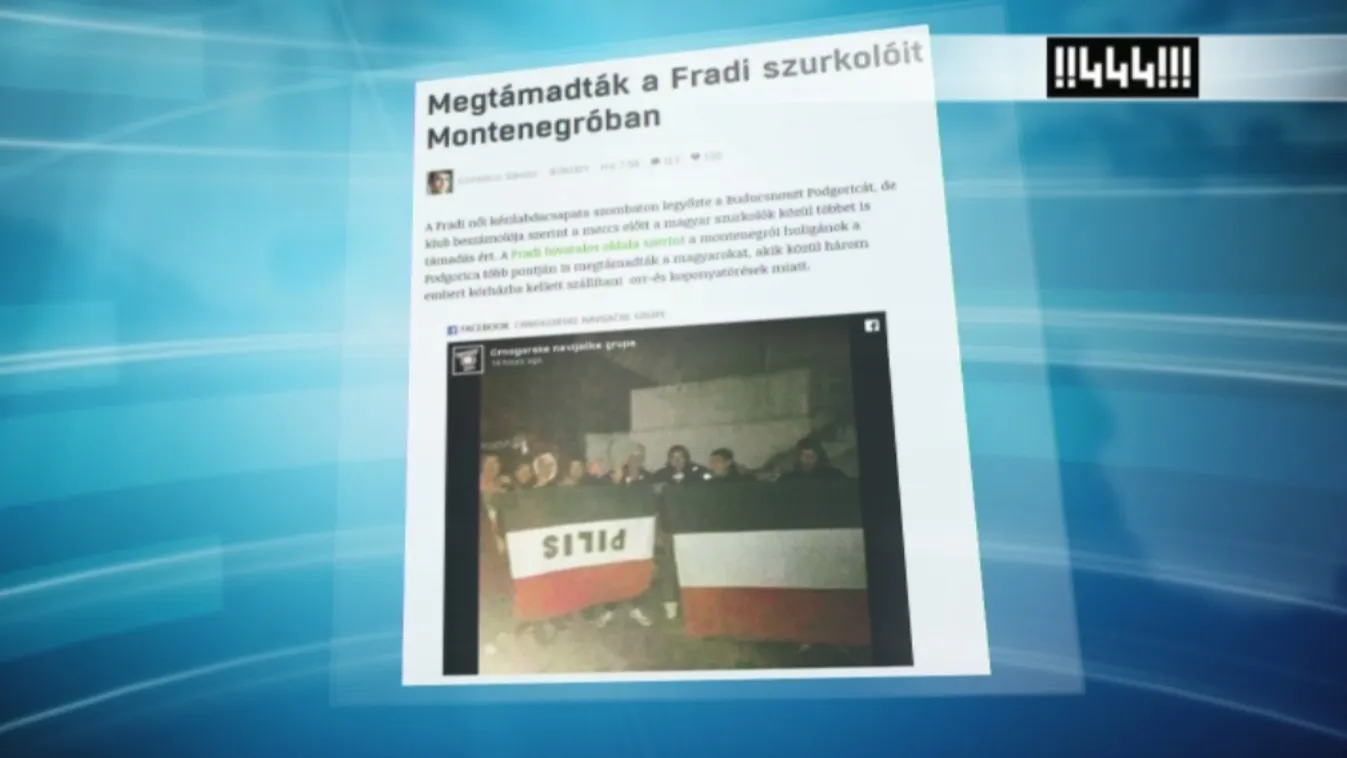 Montenegrói huligánok támadtak a Fradi-szurkolókra