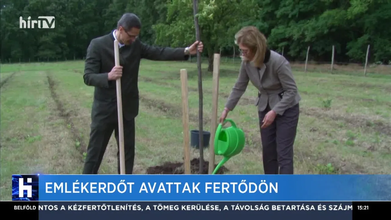 Emlékerdőt avattak Fertődön