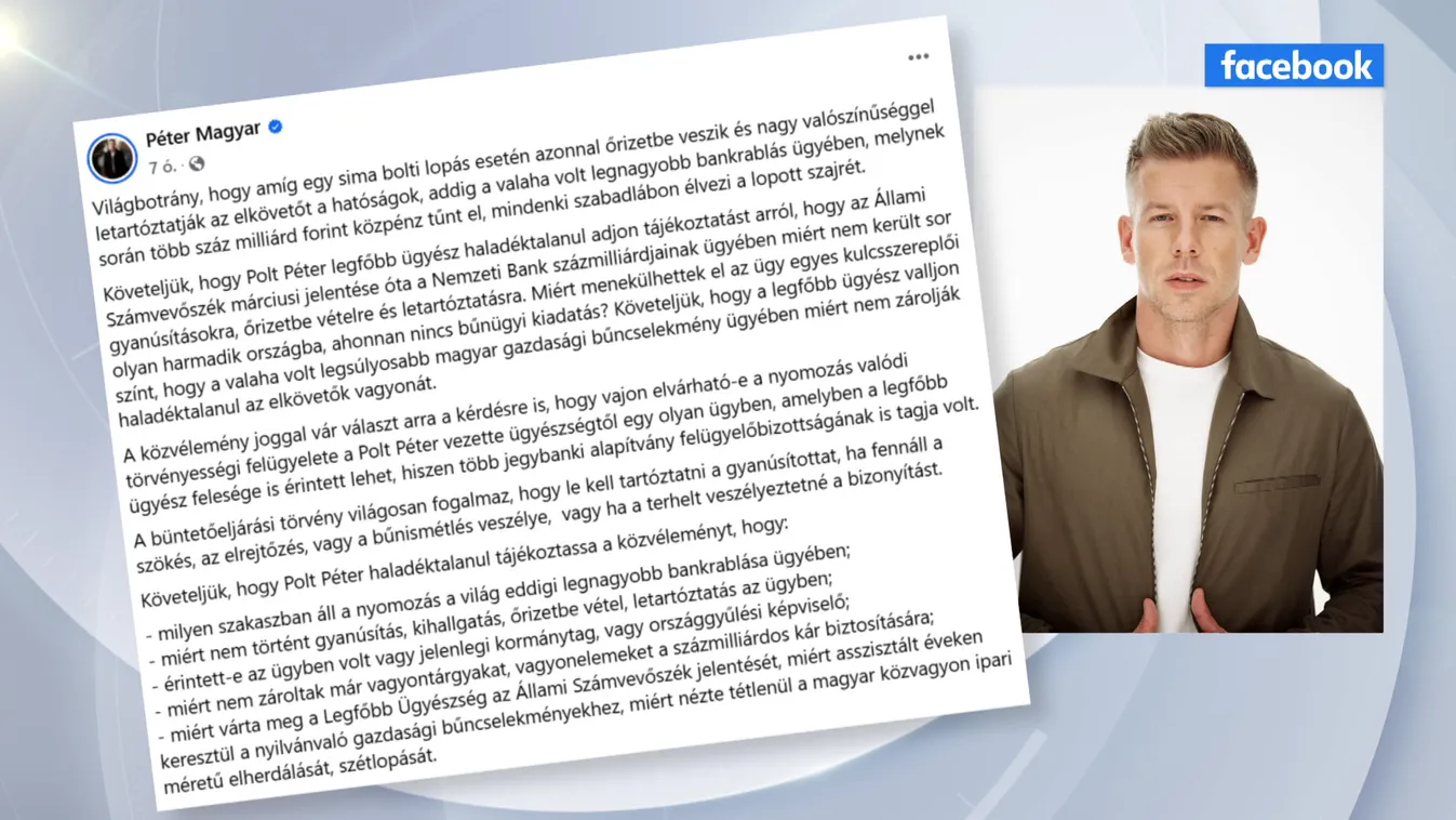 Magyar Péter szerint világbotrány, hogy senkit nem tartóztattak le az MNB-ügyben + videó