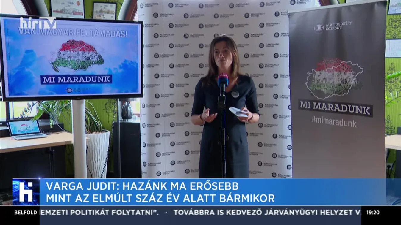 Varga Judit: Hazánk ma erősebb mint az elmúlt száz év alatt bármikor