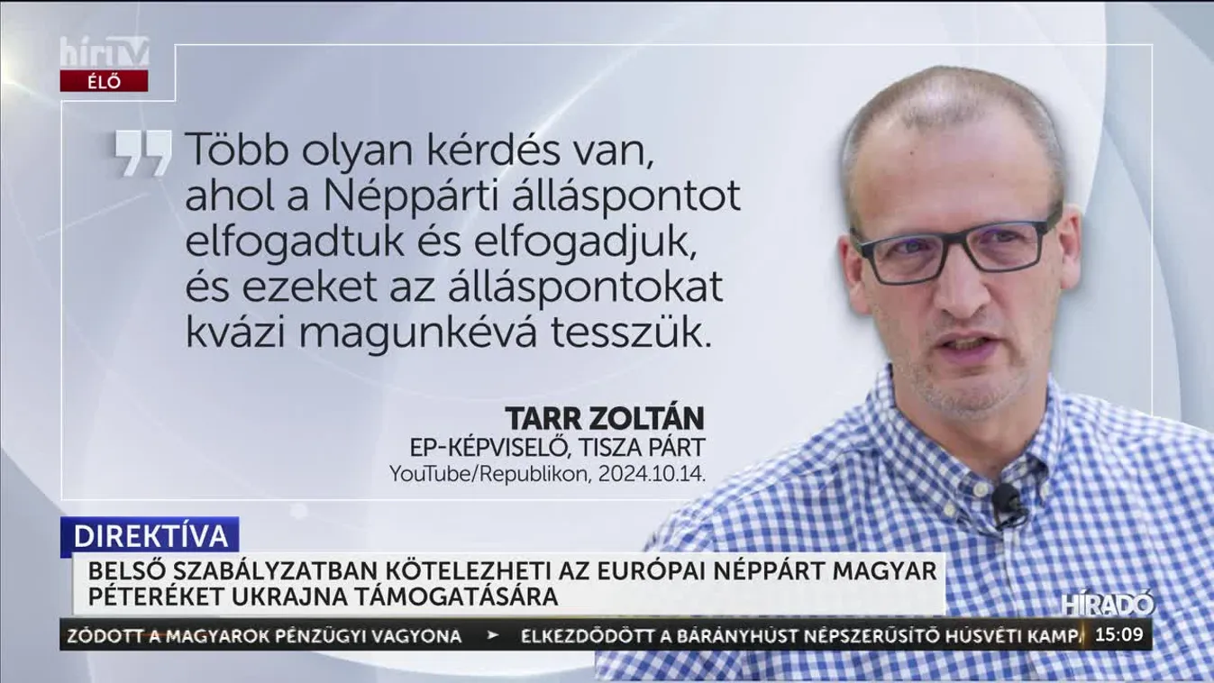 Belső szabályzatban kötelezteti az Európai Néppárt Magyar Péteréket Ukrajna támogatására + videó