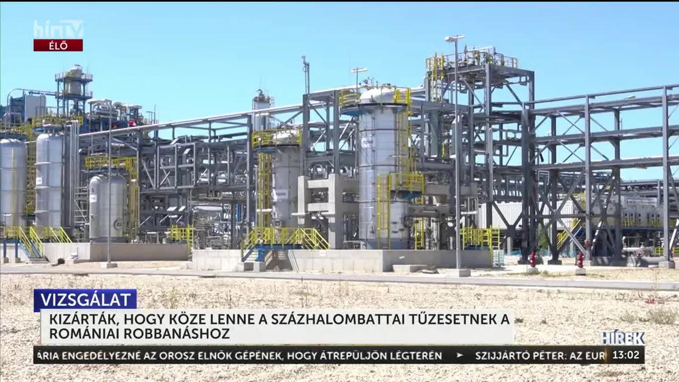 KIZÁRTÁK, HOGY KÖZE LENNE A SZÁZHALOMBATTAI TŰZESETNEK A ROMÁNIAI ROBBANÁSHOZ