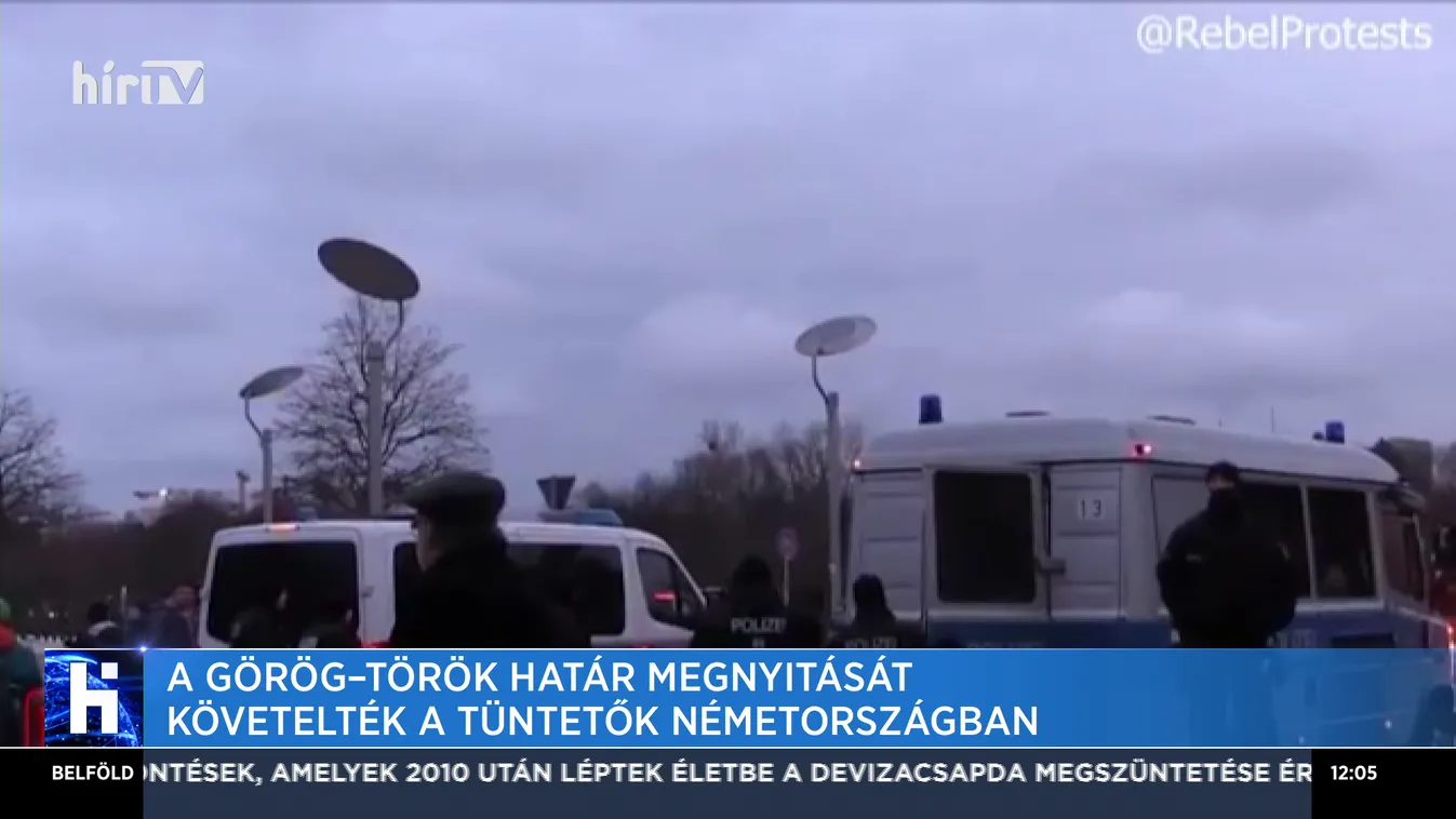 A görög-török határ megnyitását követelték a tüntetők Németországban