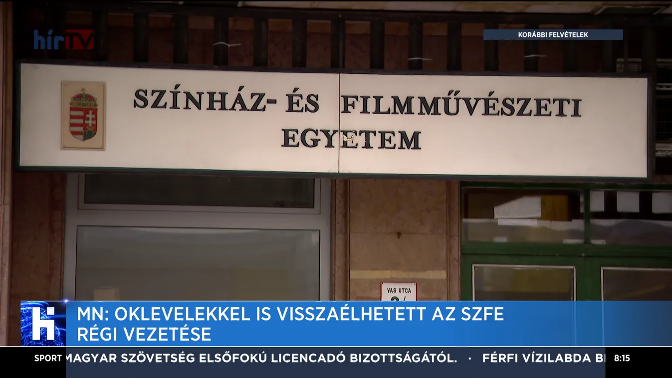 MN: Oklevelekkel is visszaélhetett az SZFE régi vezetése