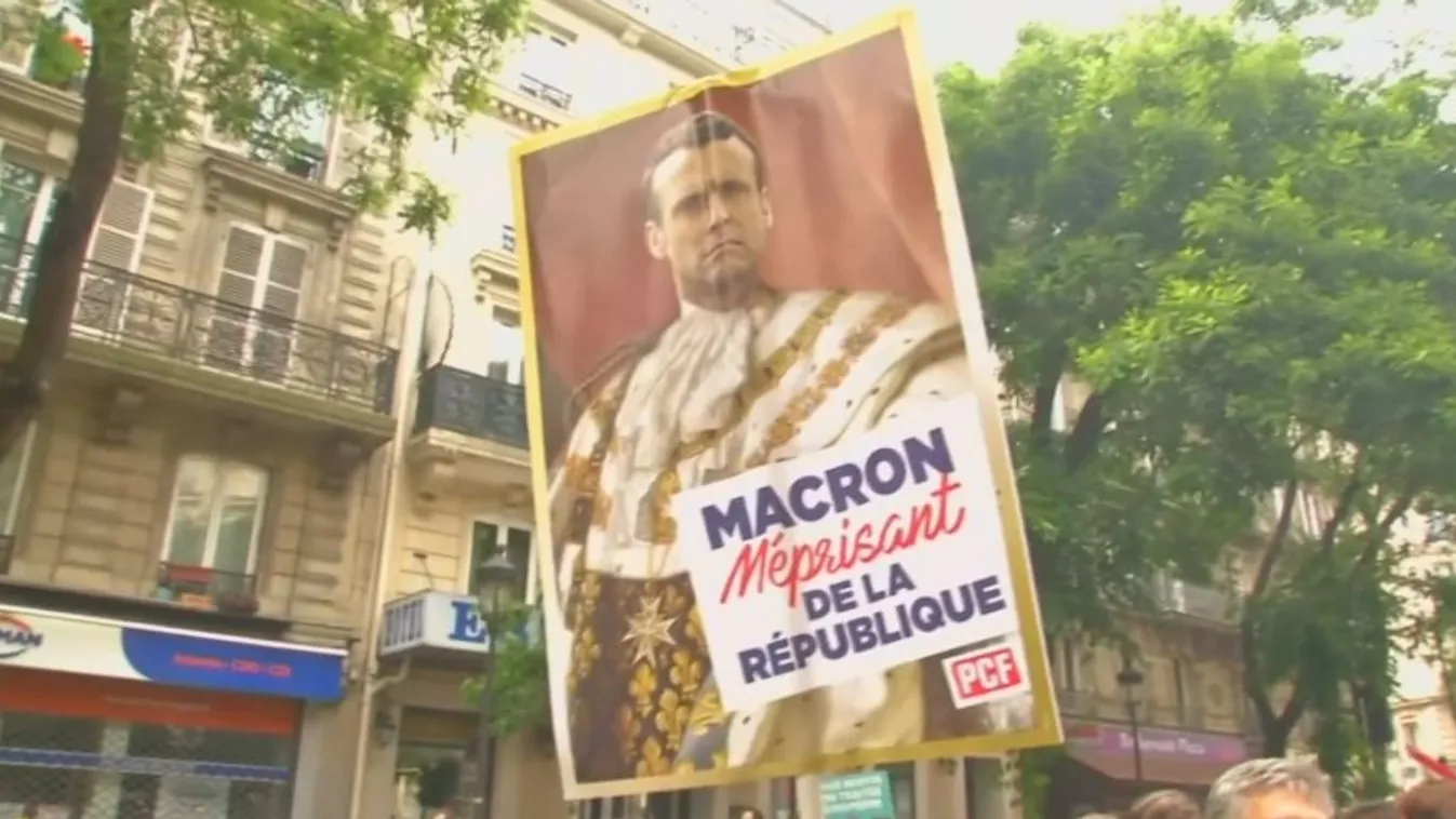 Macron reformjai ellen tüntettek Párizsban