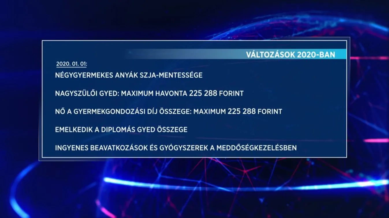 Változások az új évben