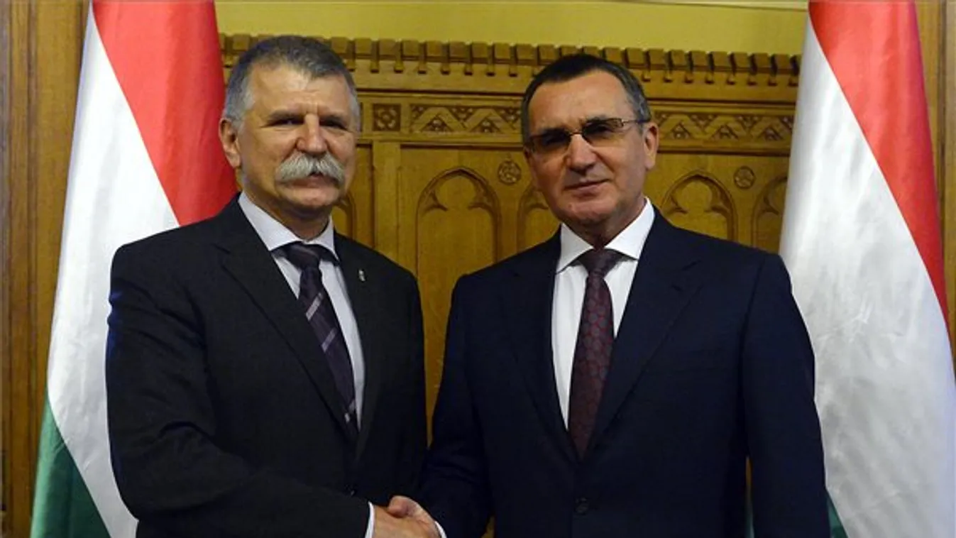 Kövér László vezető orosz politikust fogadott az Országházban