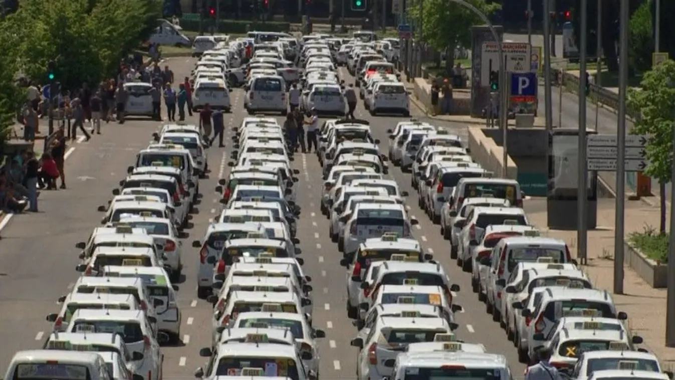 Taxisblokád az Uber miatt