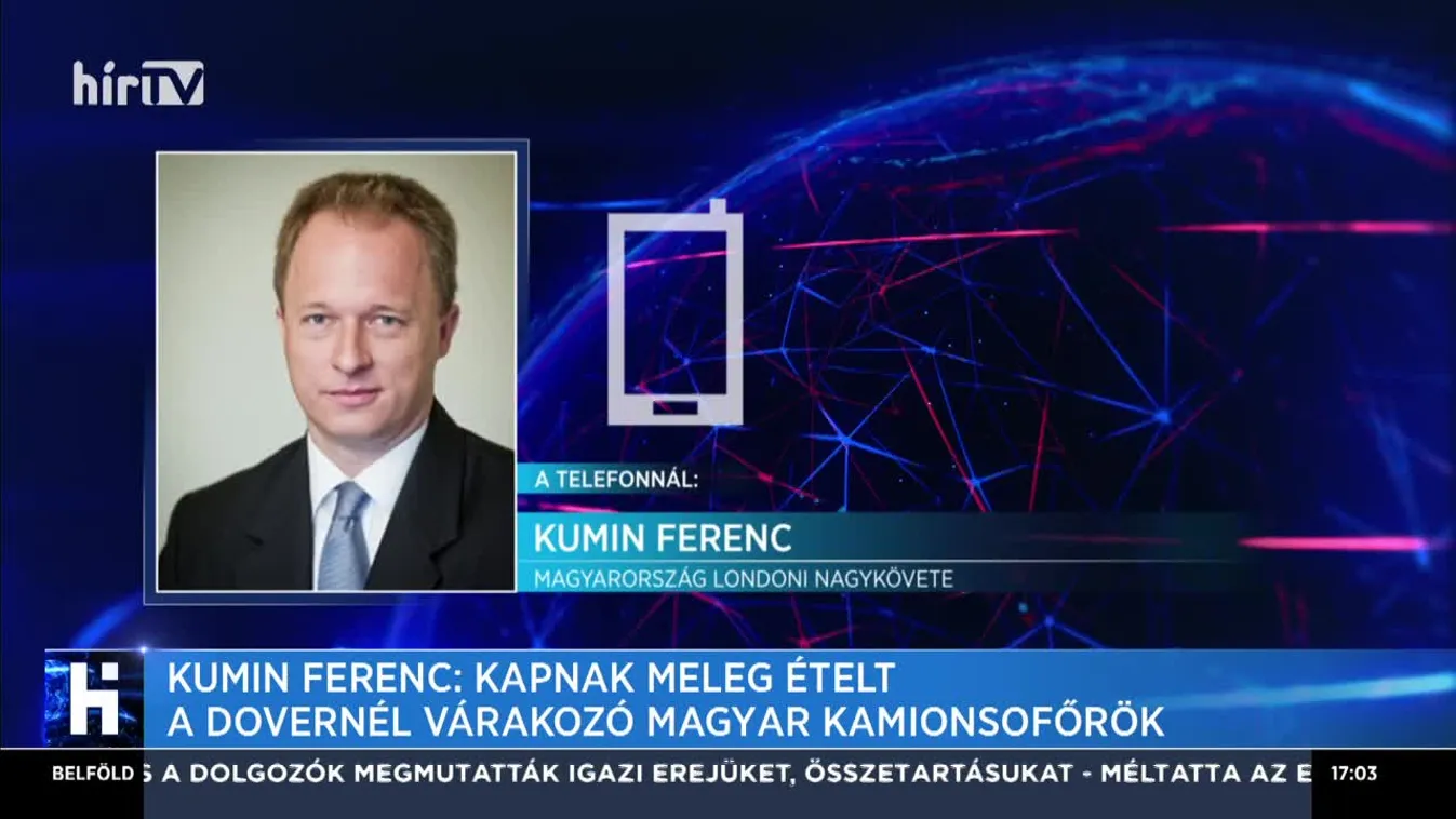 Kumin Ferenc: Kapnak meleg ételt a Dovernél várakozó magyar kamionsofőrök