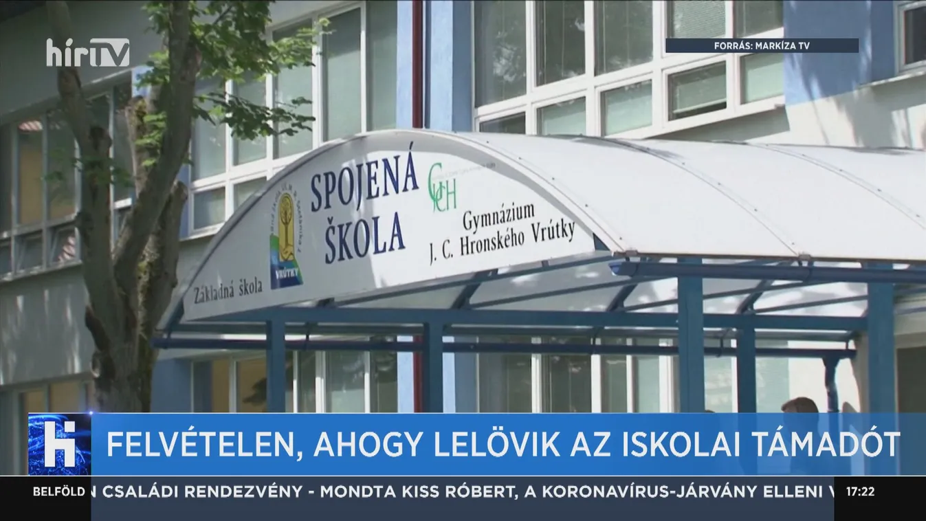 Felvételen, ahogy lelövik az iskolai támadót