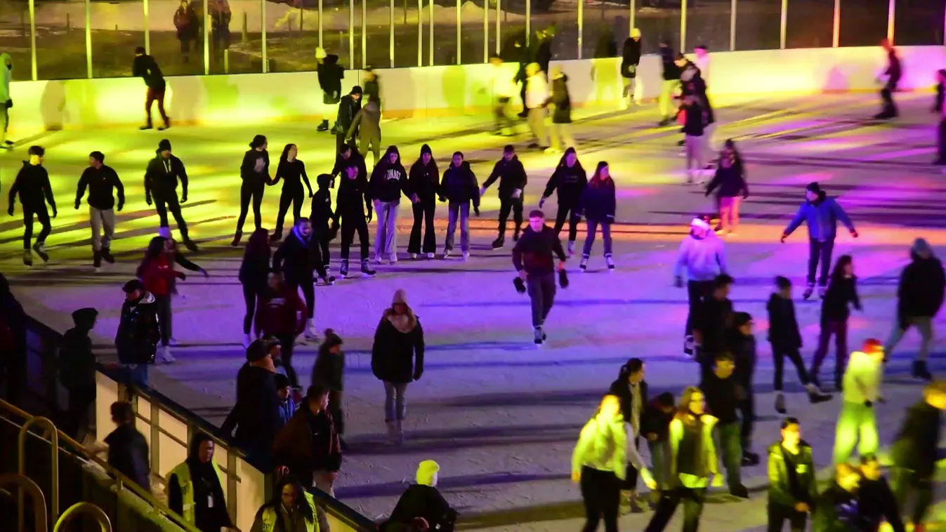 Éjszakába menően lorcsolyázhattak a téli sportok szerelmesei + videó
