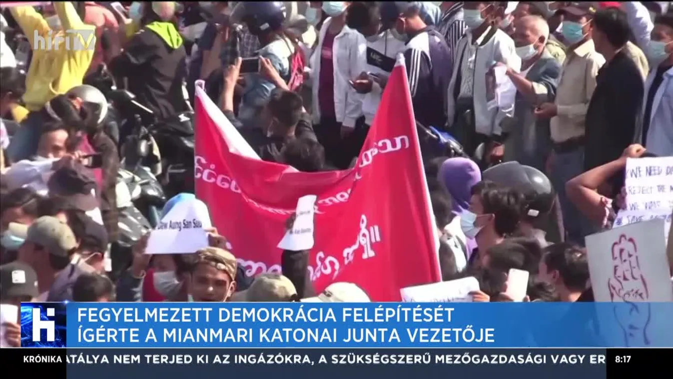 Fegyelmezett demokrácia felépítését ígérte a mianmari katonai junta vezetője