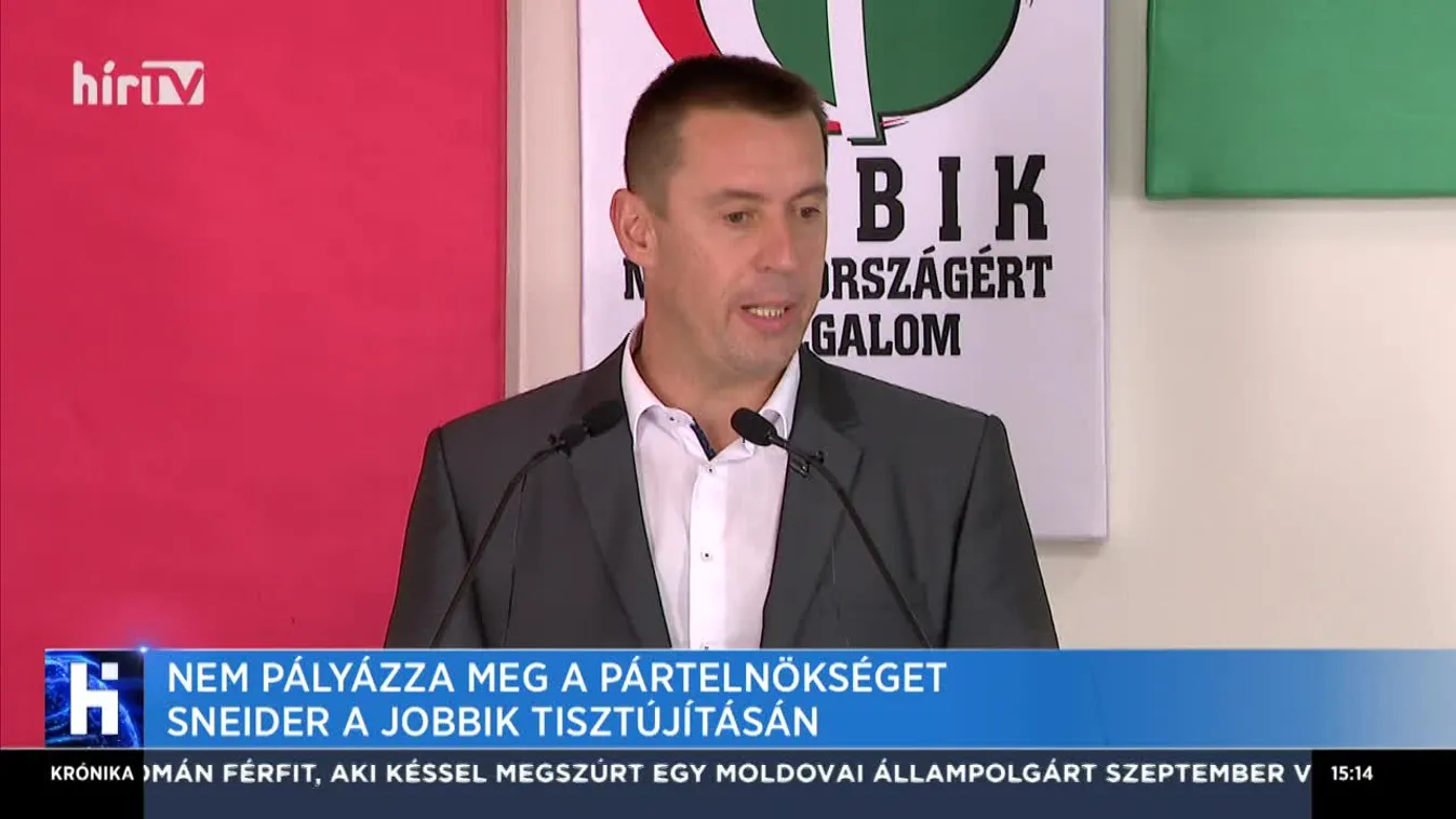 Nem pályázza meg a pártelnökséget Sneider a Jobbik tisztújításán