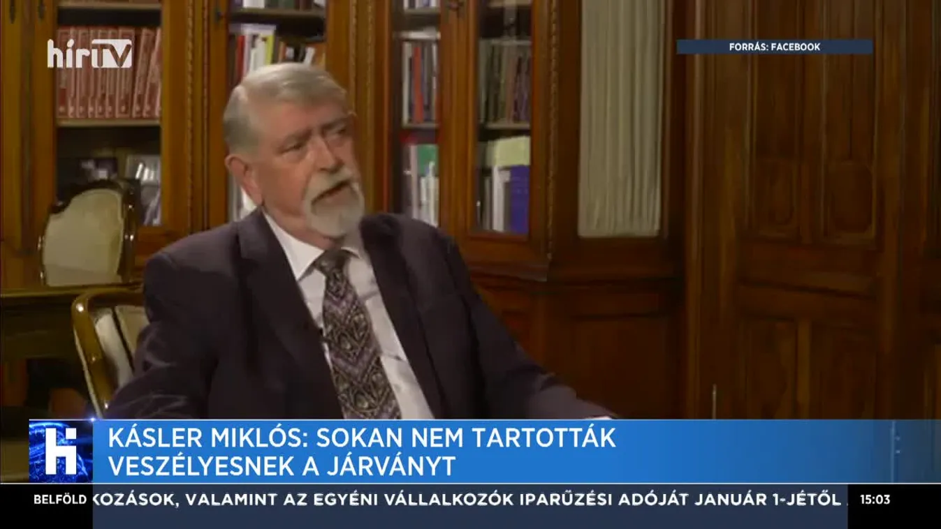 Kásler Miklós: Sokan nem tartották veszélyesnek a járványt
