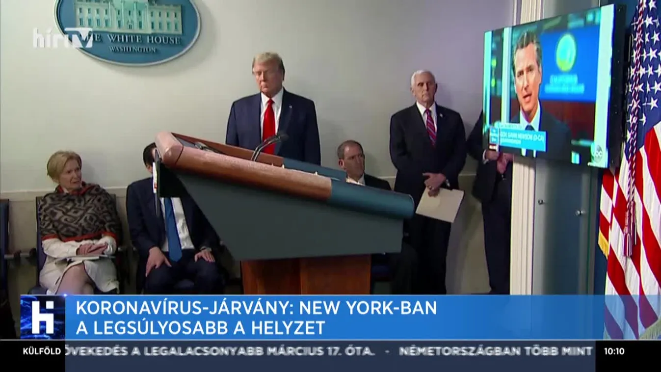 Trump: A járvány terjedésének lassítását célzó intézkedések sikeresek