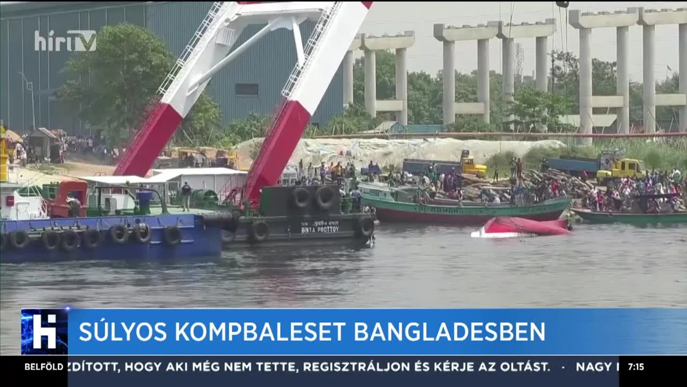 Súlyos kompbaleset Bangladesben