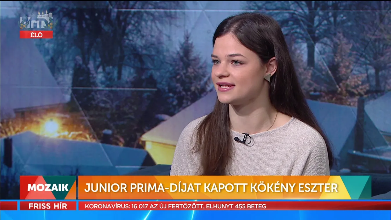 Mozaik - Kökény Eszter hegedűművész Junior Prima díjat kapott