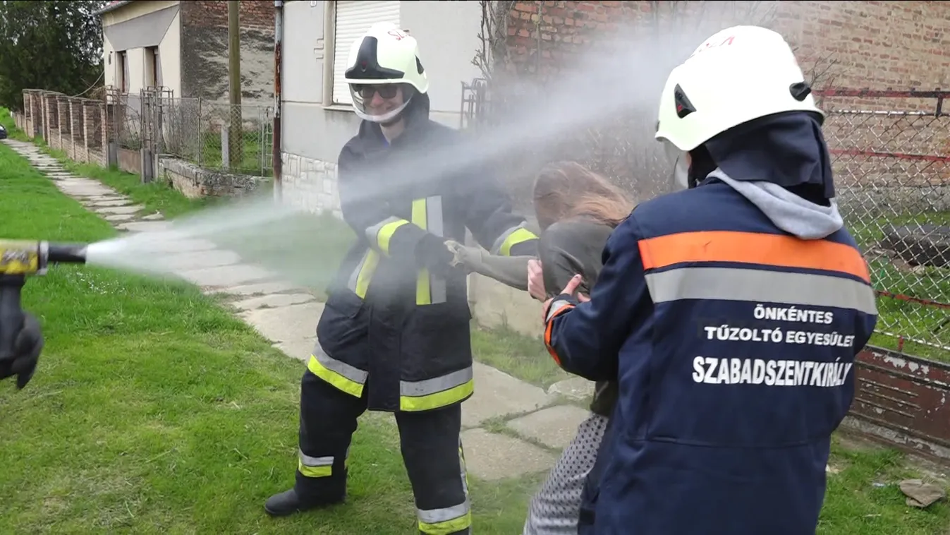 Vízsugaras locsolás Szabadszentkirályon