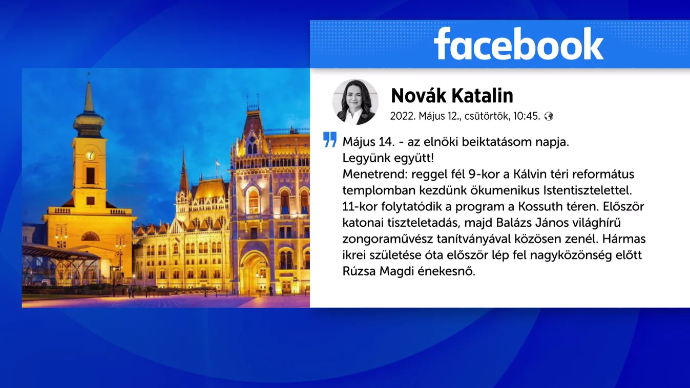 Szombaton lesz az új államfő beiktatási ünnepsége